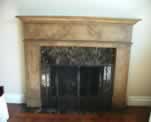 Office Wood Fireplace Faux to look Like Faux Stone